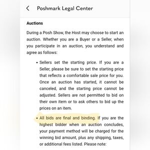 All Bids are Binding! All Sales are Final